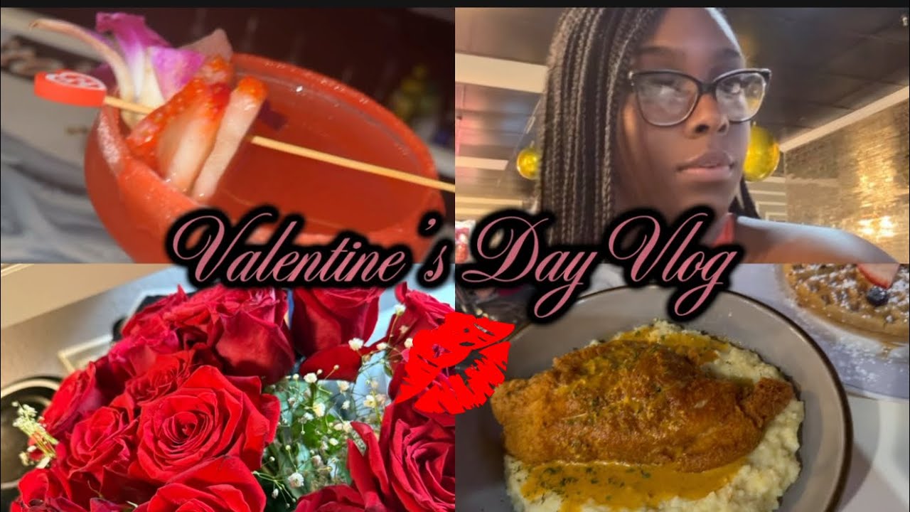 VALENTINES DAY VLOG❤️ | HE GAVE ME ROSES 🌹 + BRUNCH + GRWM 