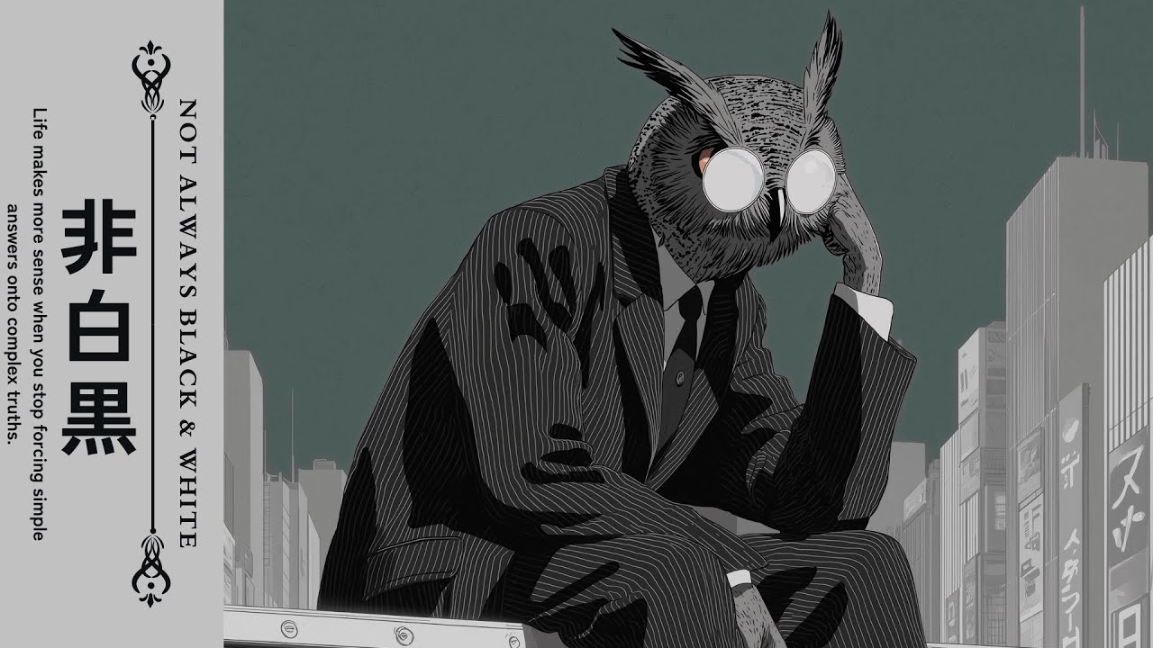 𝗡𝗢𝗧 𝗔𝗟𝗪𝗔𝗬𝗦 𝗕𝗟𝗔𝗖𝗞 & 𝗪𝗛𝗜𝗧𝗘  | A Relaxing Reflection Session | Jazz, Lo-Fi Playlist #chilllofi