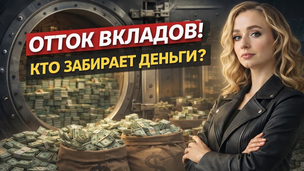 Рекордный отток денег из банков! Куда россияне уводят деньги?