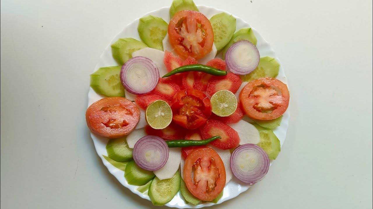 Easy Salad Design | Quick Salad Design | Shadi jesi salad design #salad #shadi #easysalads