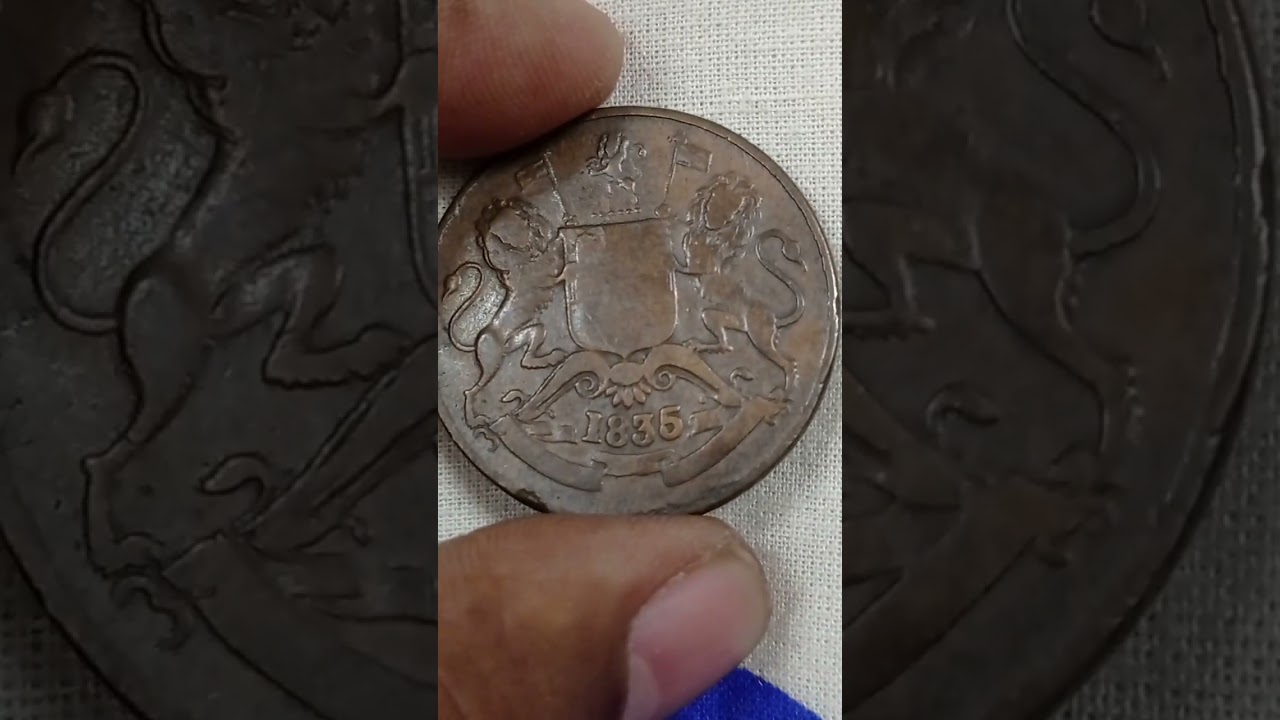Valuable 1835 East India Company half anna coin #currencyguruji #coin