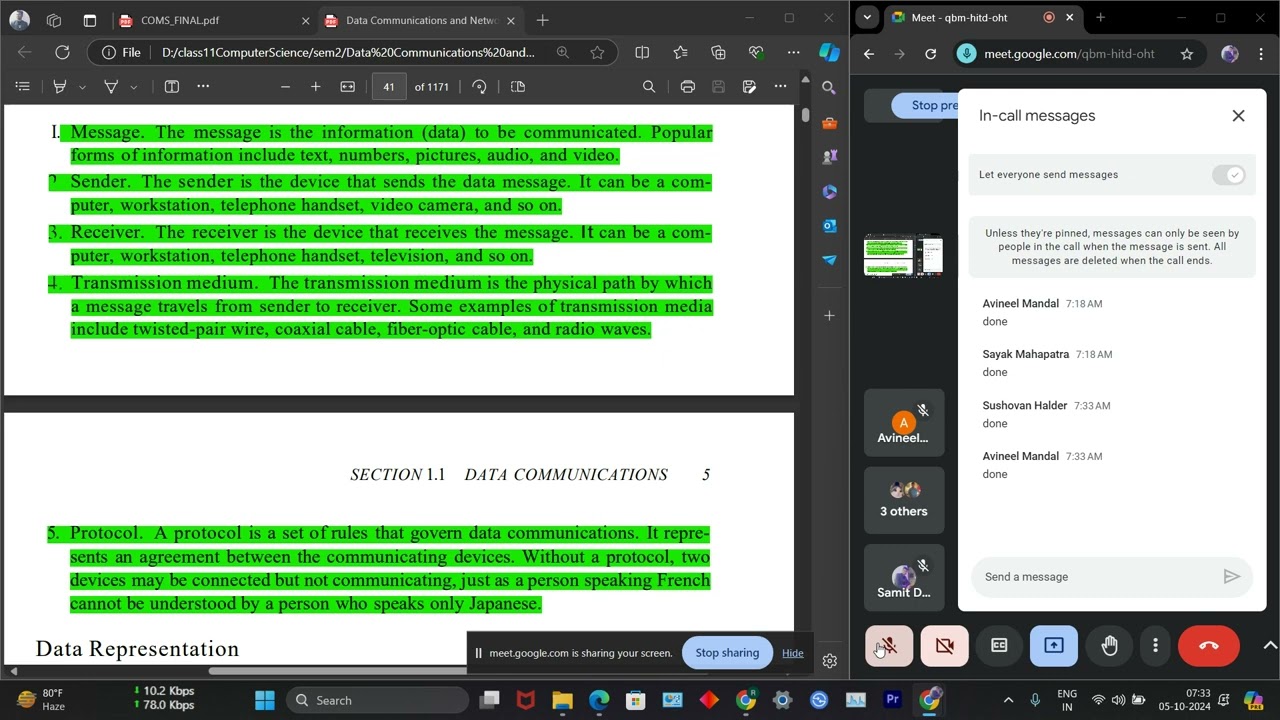 Data communication system simplex, half duplex, full dulflex wbchse class 11 sem 2 online class