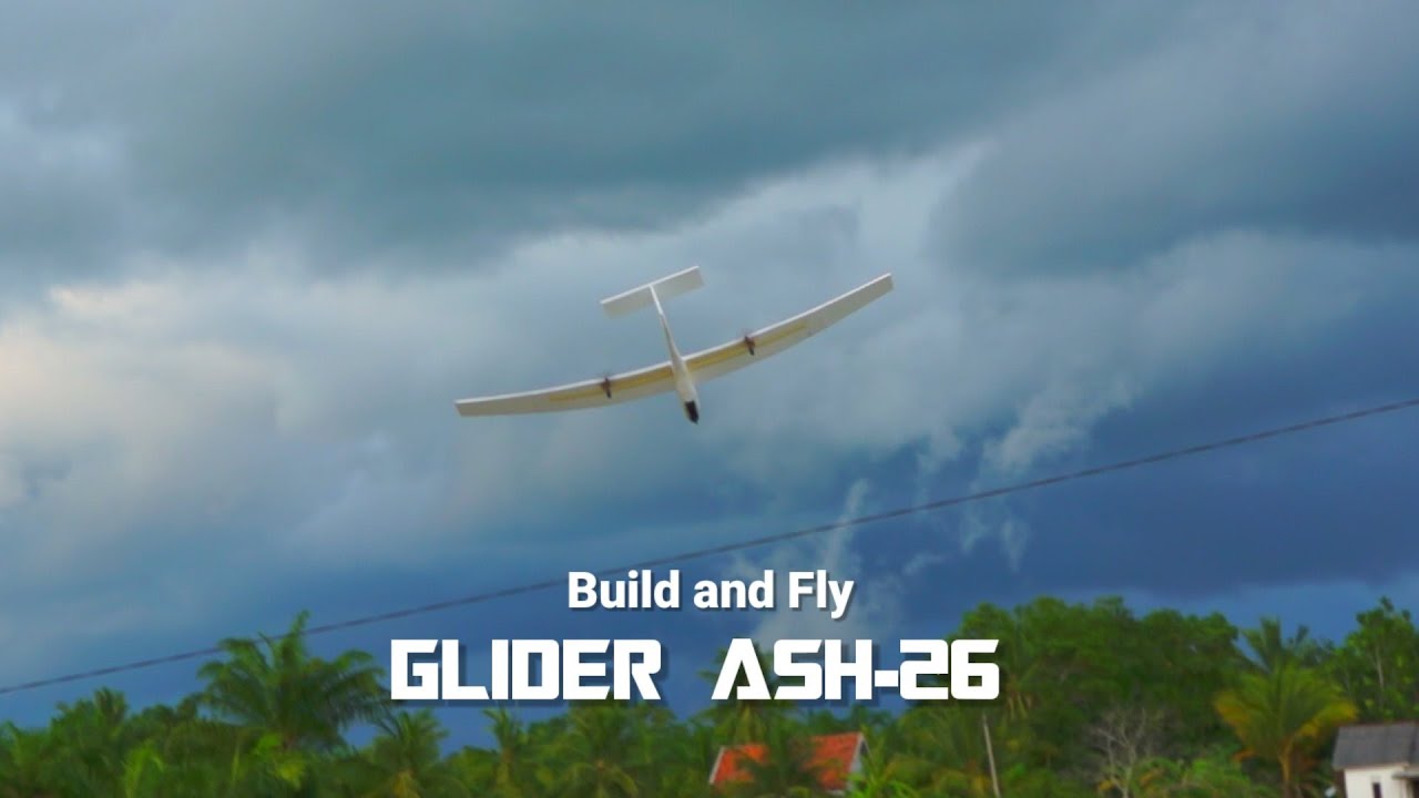 How to make simple RC plane | Glider ASH-26 Build and fly