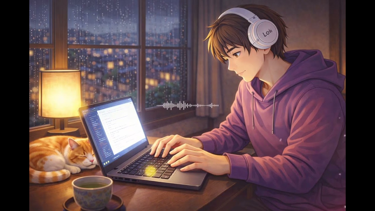 Late Night Coding with Aren 🌙 | Calm Lo-Fi Beats for Focus