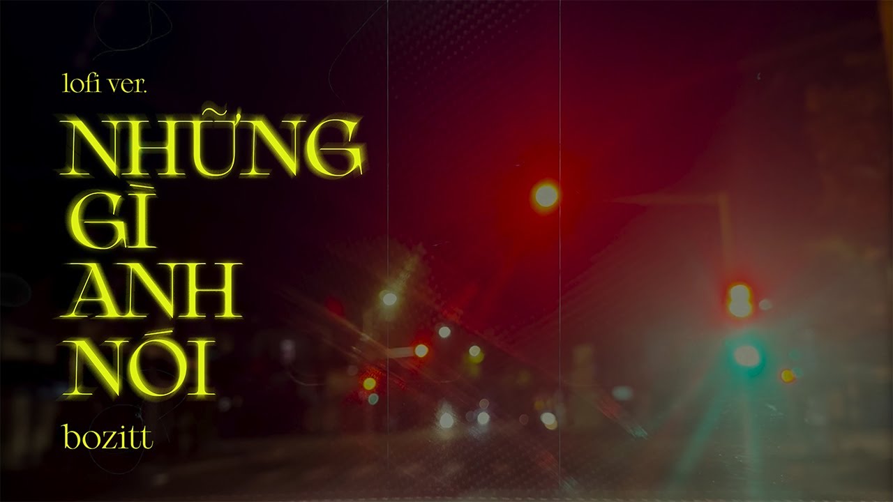 NHỮNG GÌ ANH NÓI - BOZITT (LOFI VER 2025) l Lyrics Video l