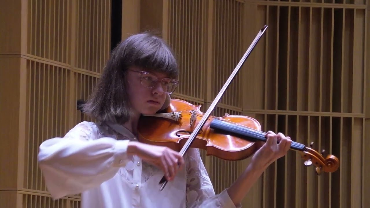 Marianna Pazhik (14), plays Violin Partita no. 3 in E major by J.S.Bach.