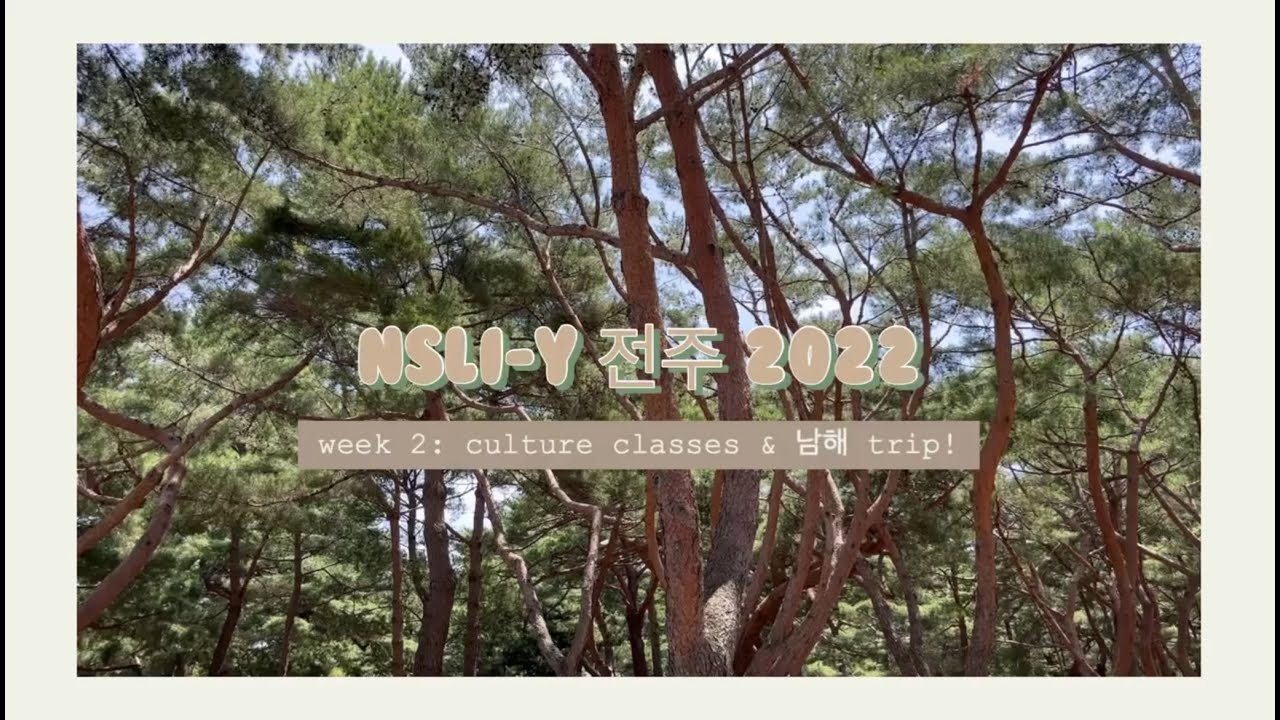 [ NSLI-Y KOREA ] 전주 '22 / vlog 2