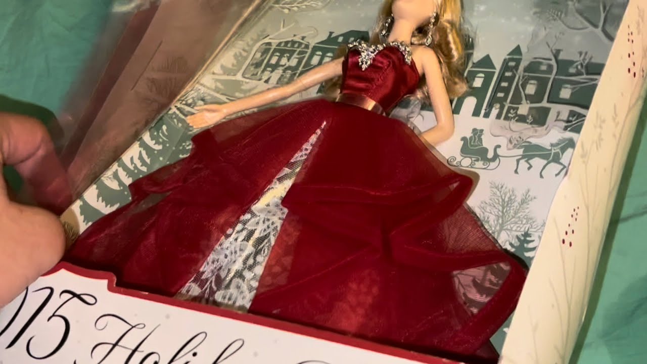 Holiday Barbie UNBOXING 2015 Met Gala Gown 👠Vintage Barbie sings Happy Birthday Mr.President👄•🎙️