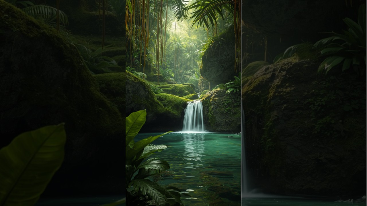 Relaxing River Stream Sounds in Forest | Sleep Better with Water 10 Hours