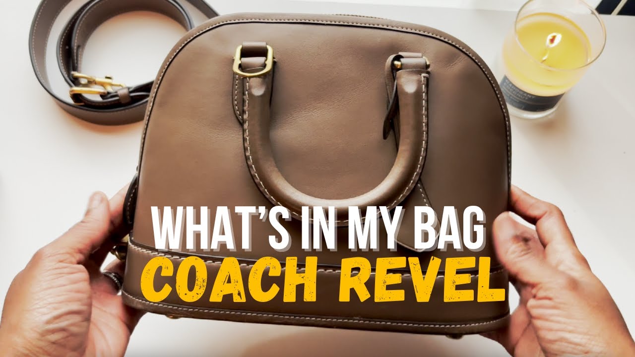 WIMB | What’s in My Bag? Coach Revel in Dark Stone | A LV Alma BB Alternative!
