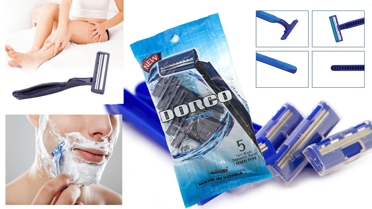 5 Twin Blade Disposable Razors Best Quick Shaving Original DORCO Twin Blade full Review man & woman
