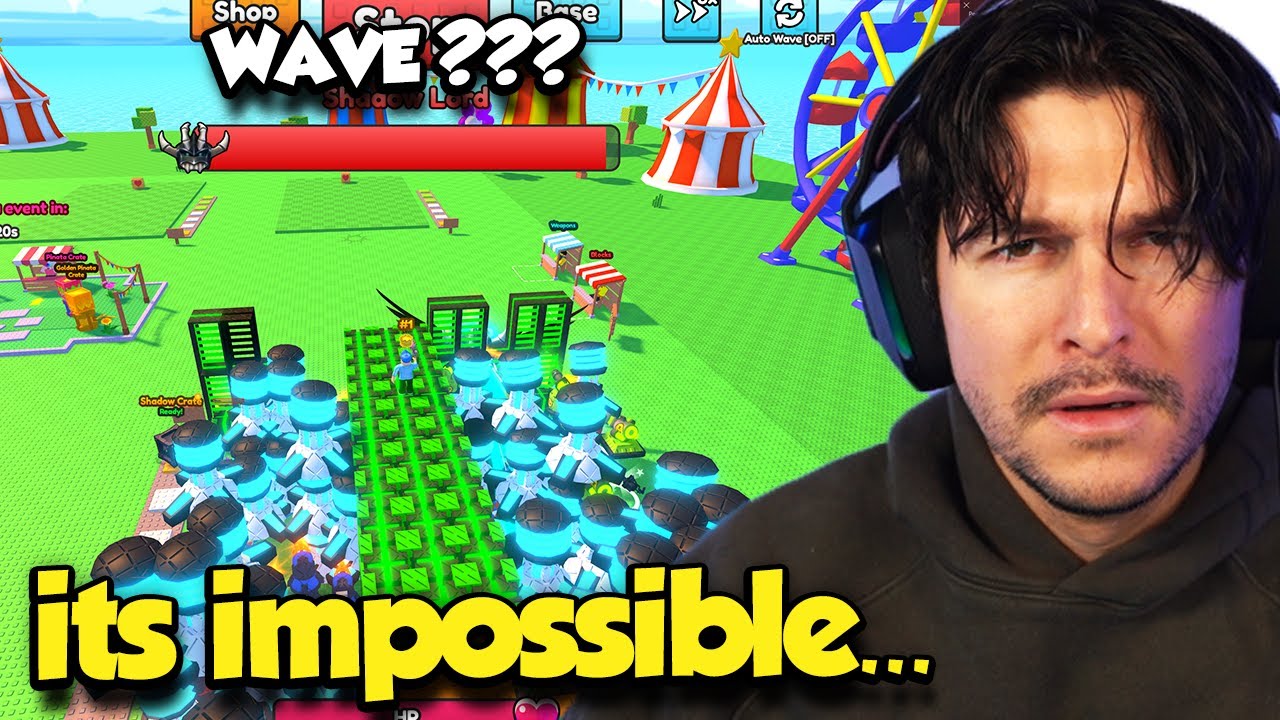 THIS IS THE HARDEST WAVE EVER In Roblox Build Ur Base... *CAN'T BEAT IT*
