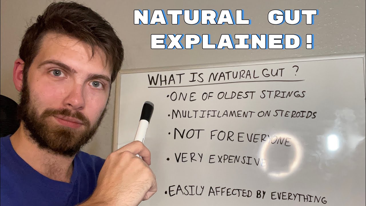 What are natural gut tennis strings?