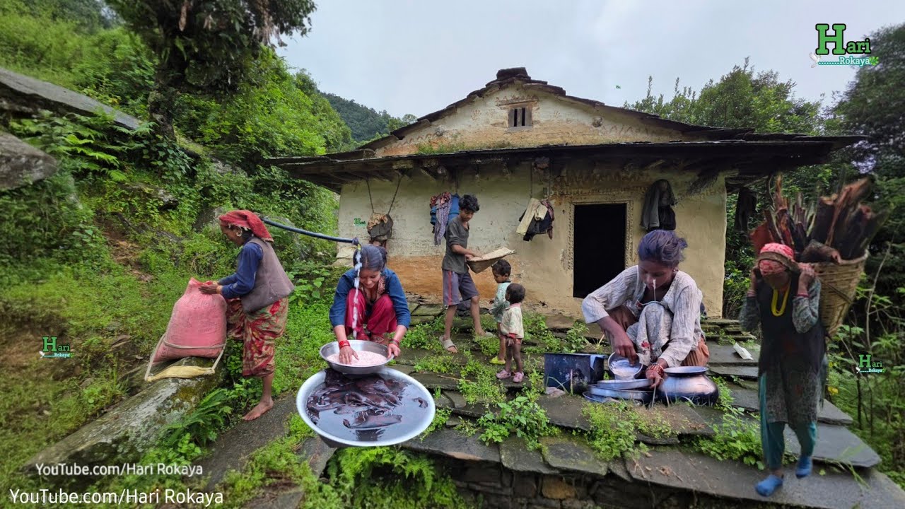 Pure Village Life in Nepal | Mountain Family & Traditional Cooking