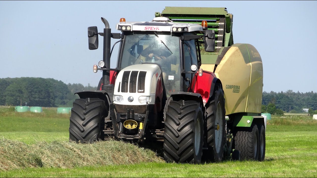 Sianokosy 2024 I STEYR 6185 CVT & KRONE COMPRIMA CF155XC I RAPHYSKY
