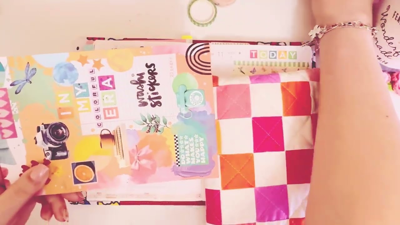 Feb. 10th and 11th Daily Journaling Process Video #journaling #washitape 