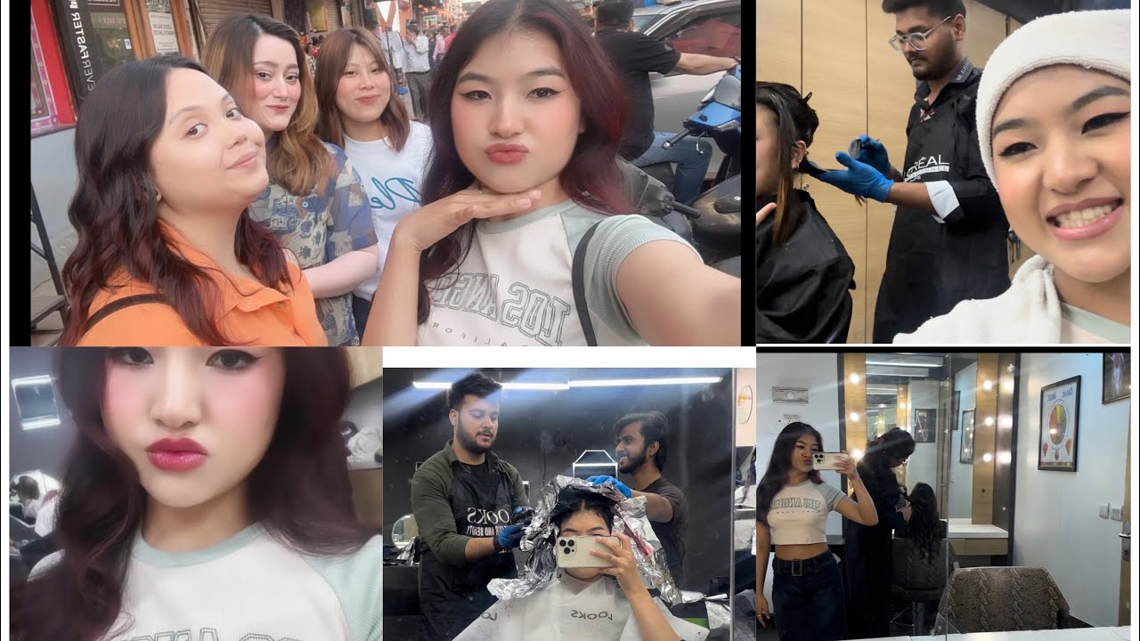 Finally new hair colour 🤭 || being a day model at Looks academy 🫠