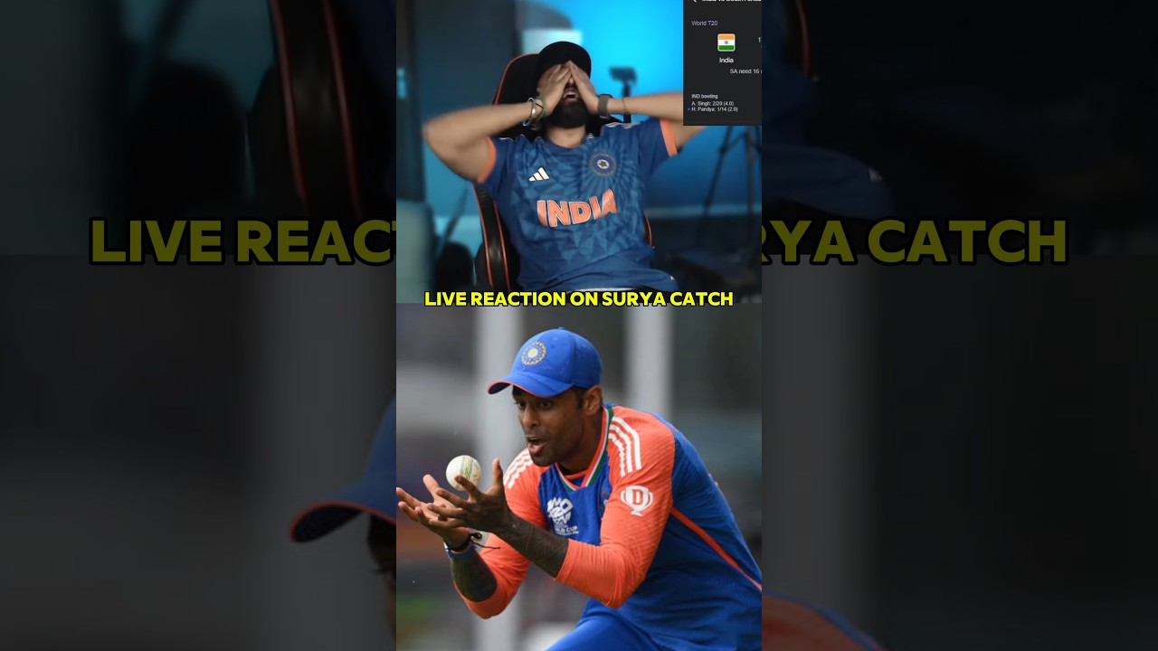 Suryakumar Yadav David Miller catch reaction 🔥 Surya Bhau ne catch nahi Trophy pakad li 🏆