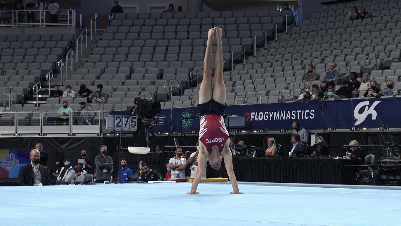 Eddie Penev - Floor Exercise - 2021 U.S. Gymnastics Championships - Senior Men Day 2