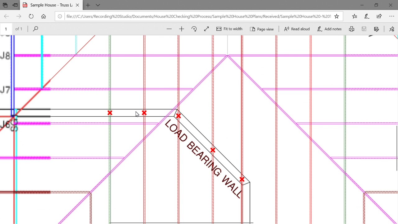 How does a Structural Engineer check the engineering drawings for a house?