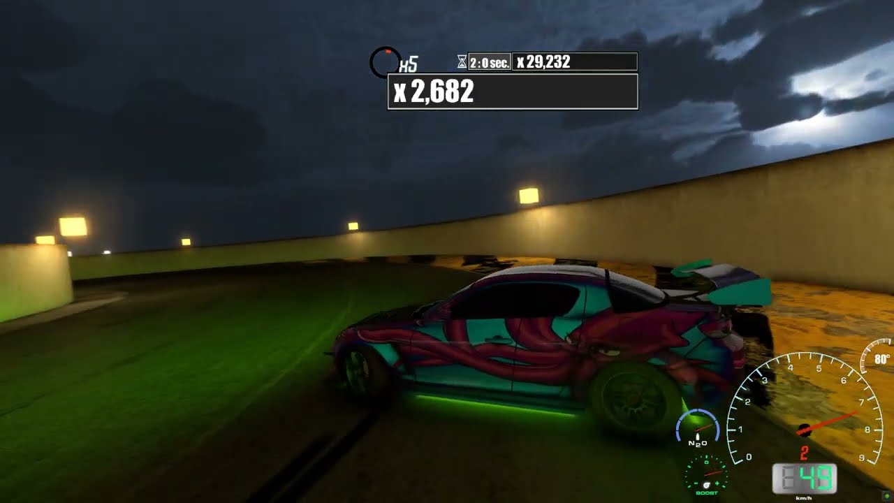 RaceGame First Menu Test Tunning Drifting
