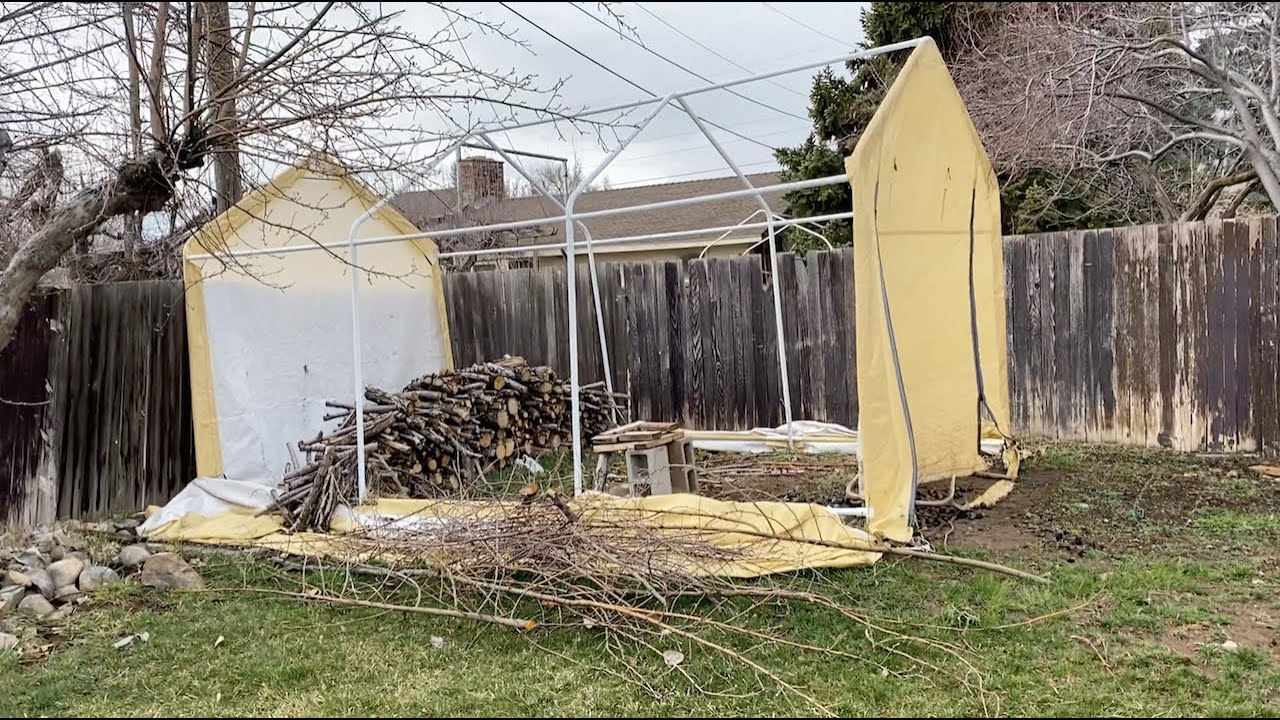 Making a Greenhouse from an old Carport (Episode 13)
