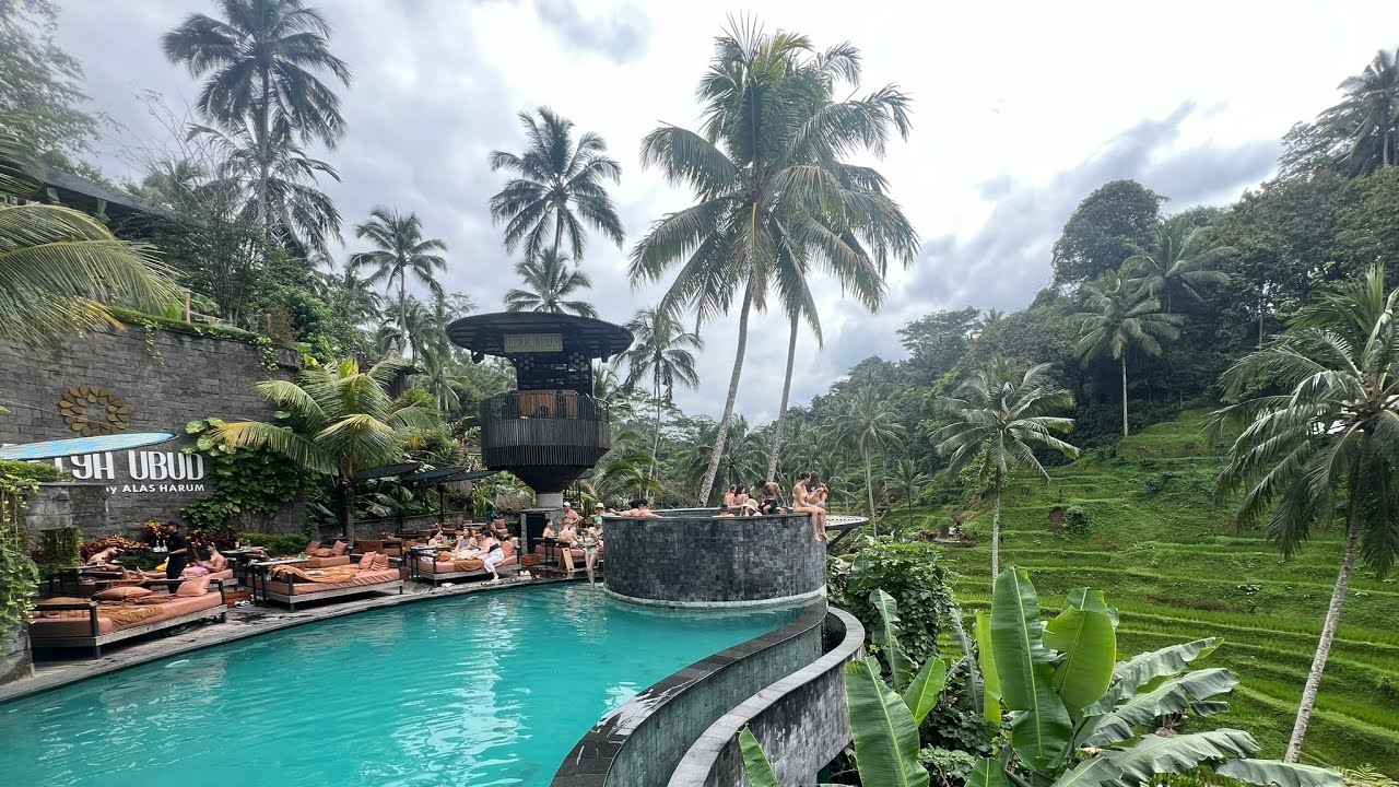 The best day pool club in Bali: Cretya Ubud, luxury on a budget & ultimate experience in rice fields