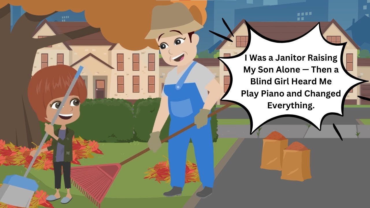 I Was a Janitor Raising My Son Alone — Then a Blind Girl Heard Me Play Piano and Changed Everything.