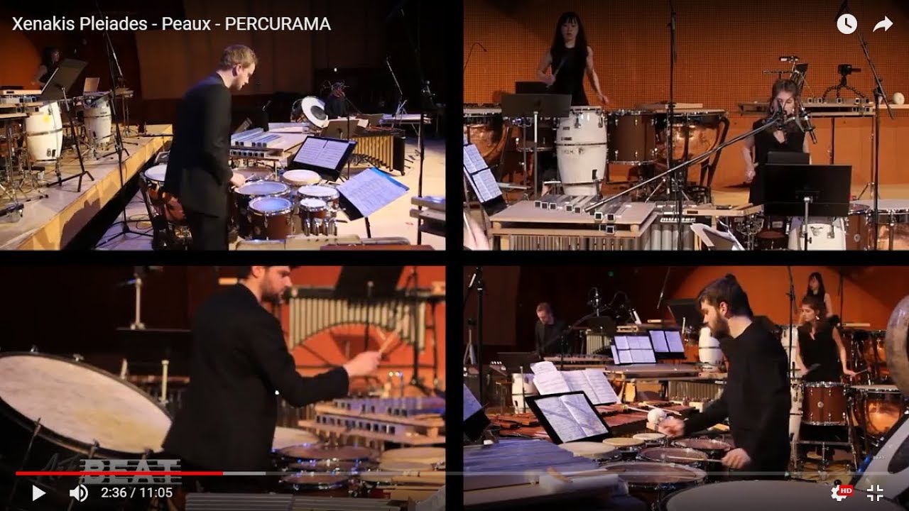 Xenakis - Peaux - PERCURAMA