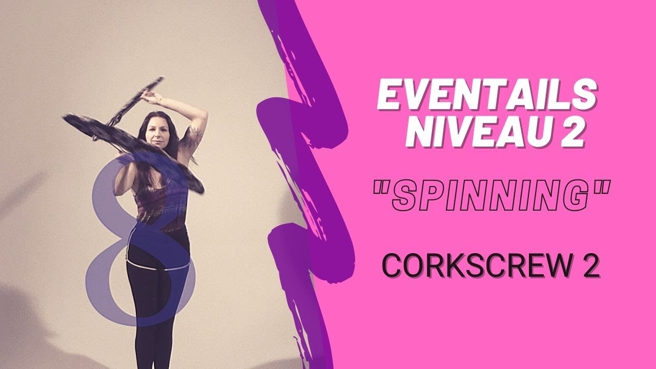 TUTO Eventails de feu - Spinning weaves - 7/8 (Corkscrew)
