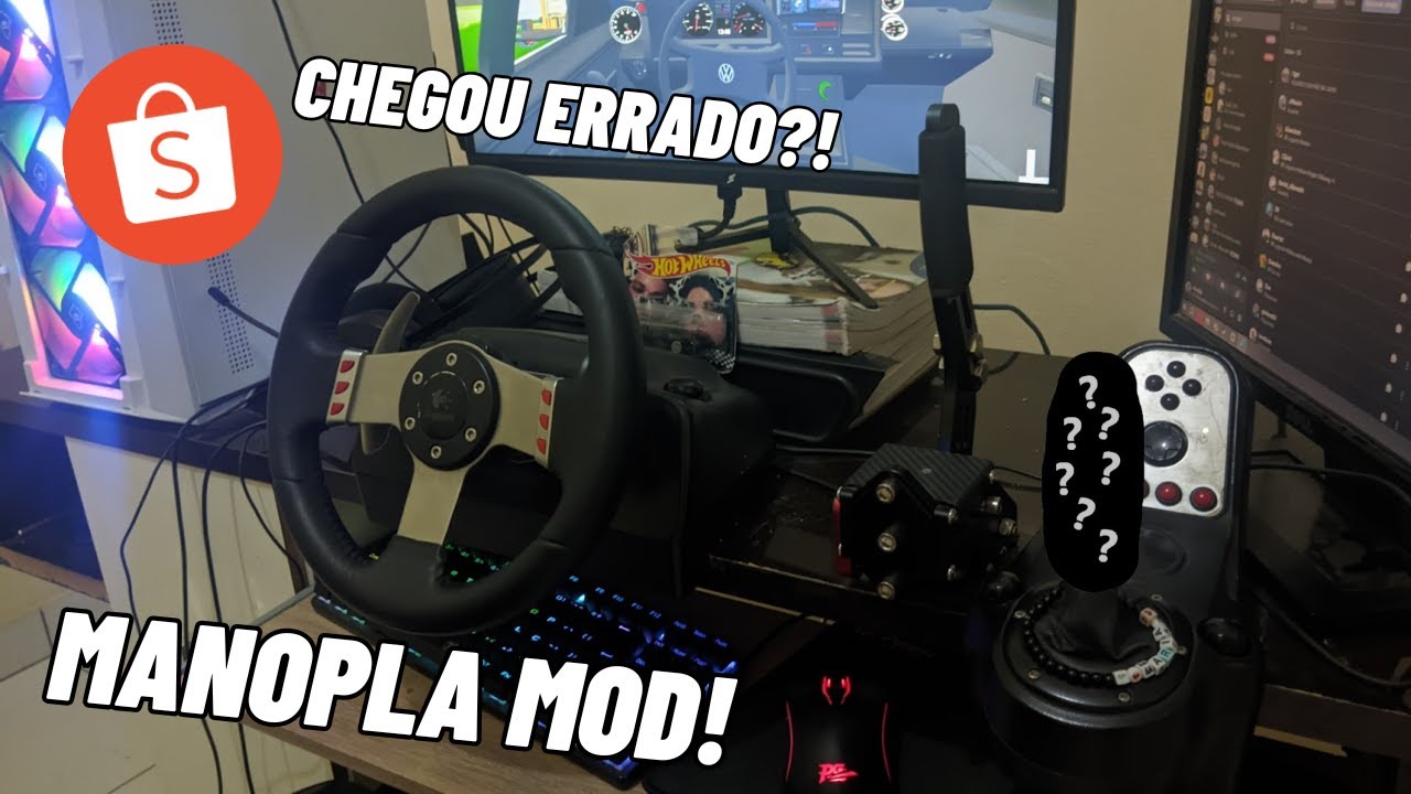 COMPREI UMA MANOPLA NA SHOPEE PRA POR NO G27! (chegou errado?)