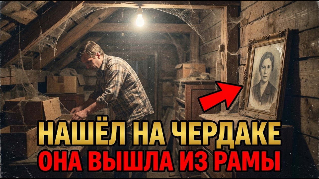ЧЕРДАК Деда Скрывал СТАРЫЙ ПОРТРЕТ Женщины.Ночью ОРИГИНАЛ Вышла ИЗ РАМЫ и Сказала:ТЕПЕРЬ МЫ СВЯЗАНЫ