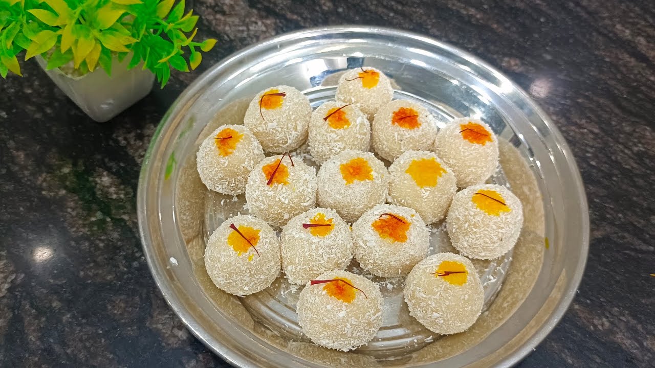 बिना मावा, बिना चासनी के बनाये नारियल के लड्डू❤️|Bas 10 minute mai ghar par bnaye nariyal ke laddu|