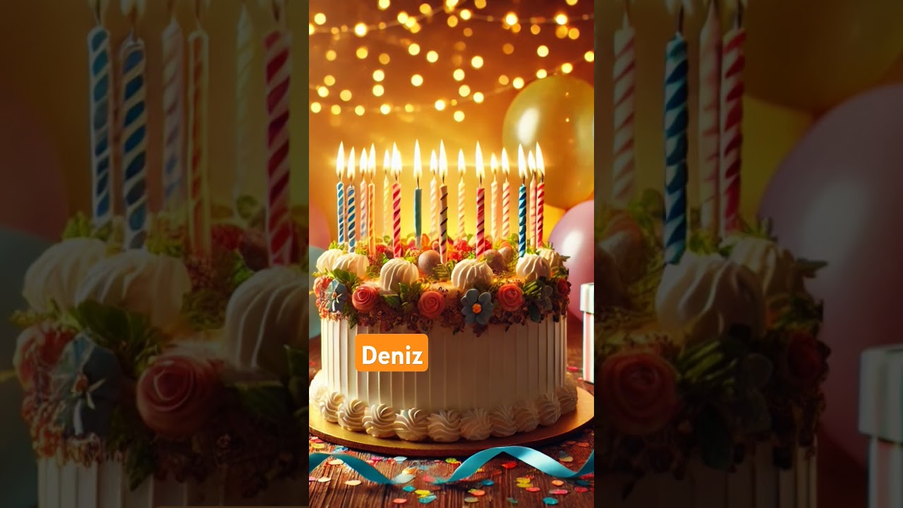 Pop&uuml;ler Doğum G&uuml;n&uuml; Mesajı! 🎂 İsme &Ouml;zel Video &ndash; İyi ki Doğdun Deniz