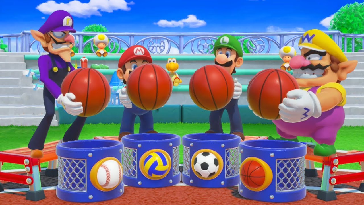 Super Mario Party - Minigames - Luigi vs Mario vs Wario (Master CPU)