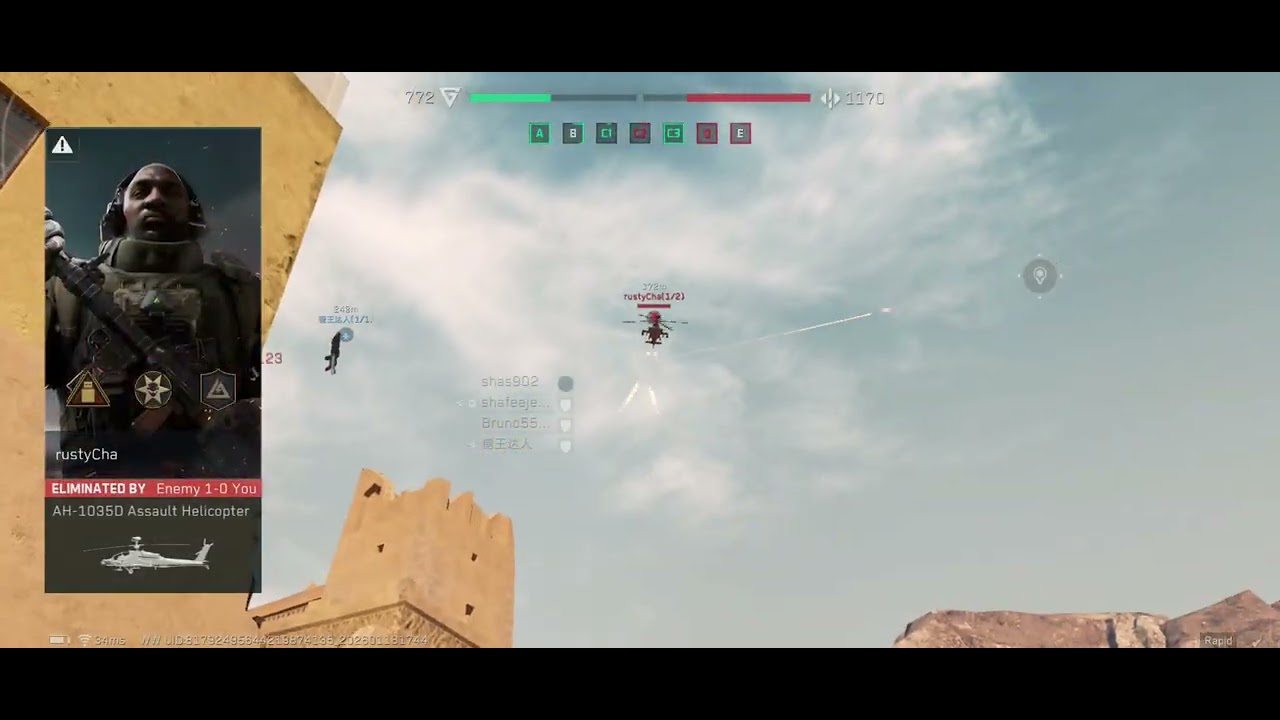 Delta Force Air Superiority Fault Attacker highest kills 19