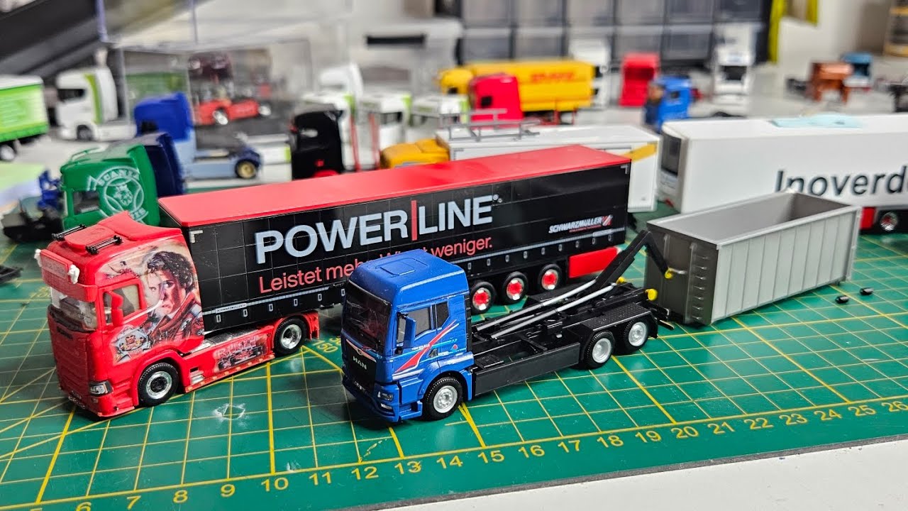 Mein Auflieger wird beschriftet🤩Es geht weiter am MAN😎 #modellbau #hamburg 