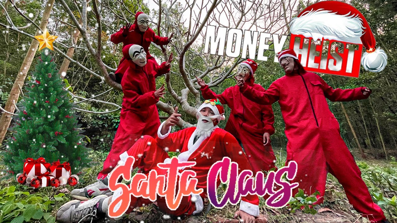 MONEY HEIST VS BAD GUYS TEAM ll CHRISTMAS FOR EVERYONE ( Epic Parkour Action Pov Chase )