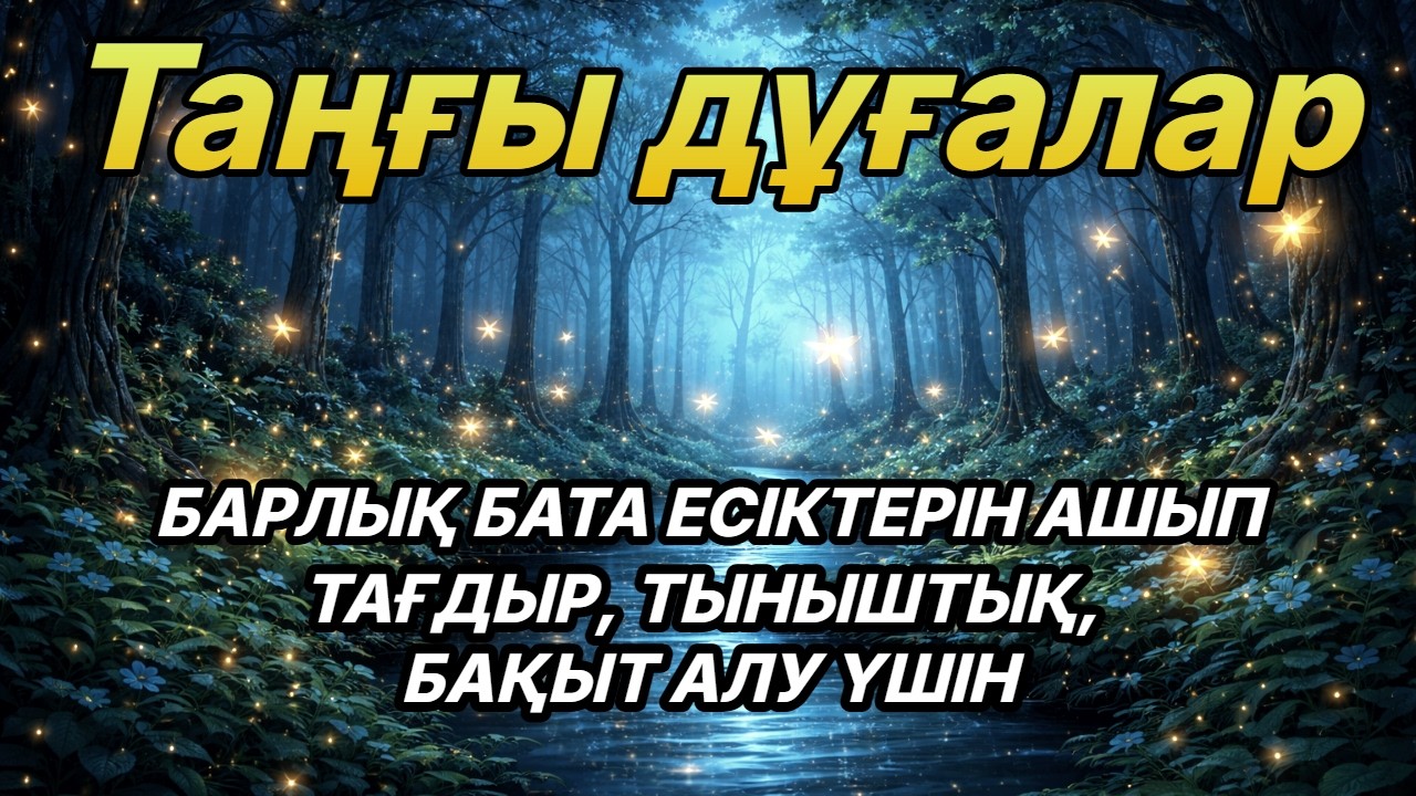 ТАҢҒЫ ДҰҒАЛАР 🌅 Алладан Береке мен Тыныштық Сұраңыз | Күшті Таңғы Дұға