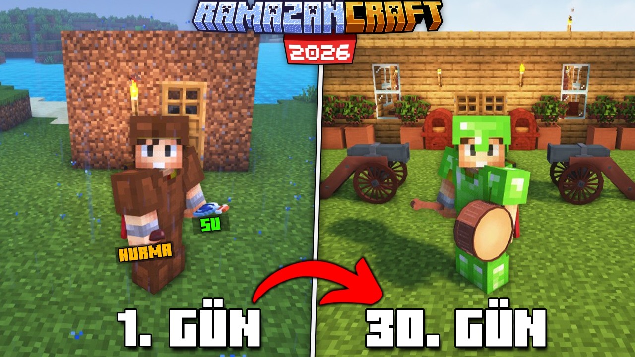 RAMAZANCRAFT Moduyla 30 Gün Hayatta Kalmak!