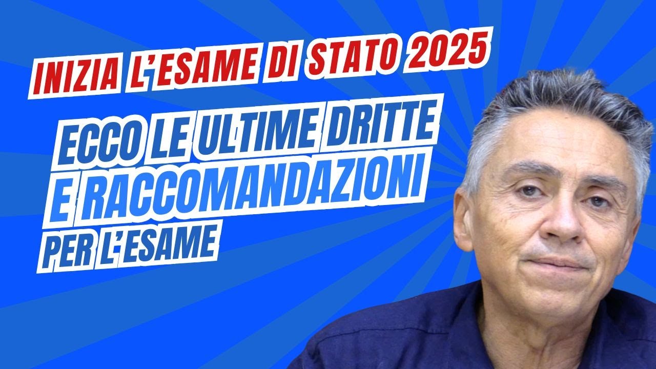 Ultime raccomandazioni e consigli pre Esame di Stato Architettura e Ingegneria Civile Ambientale