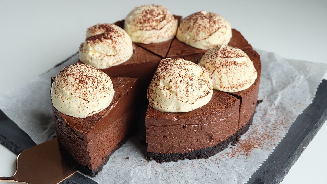 Bánh Cheesecake Socola không dùng lò nướng, gelatin | Chocolate Cheesecake | Lilo Kitchen