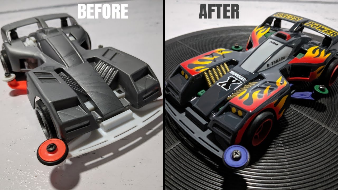 TRIDAGGER X TAMIYA MINI 4WD Full Airbrush Repaint Detailing