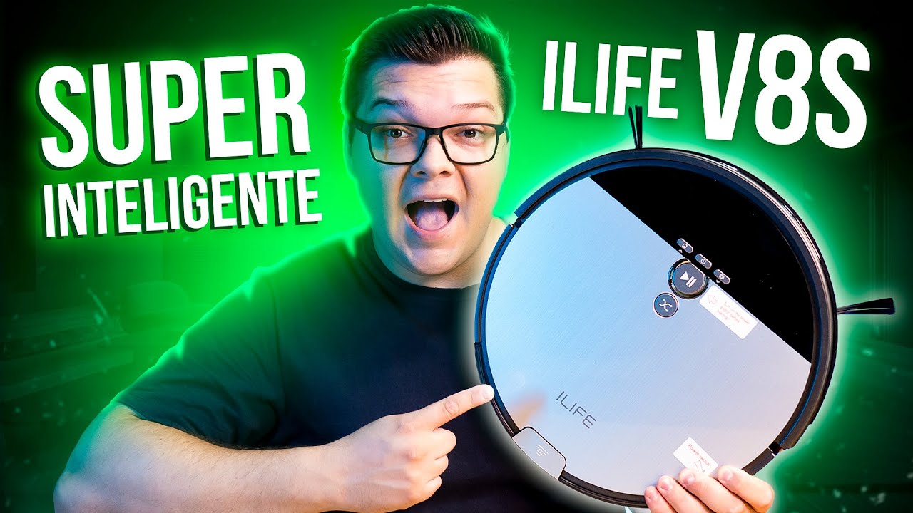 O MELHOR ASPIRADOR ROBÔ DO MOMENTO! iLIFE V8S  - ASPIRA, PASSA PANO E AGENDA LIMPEZA!