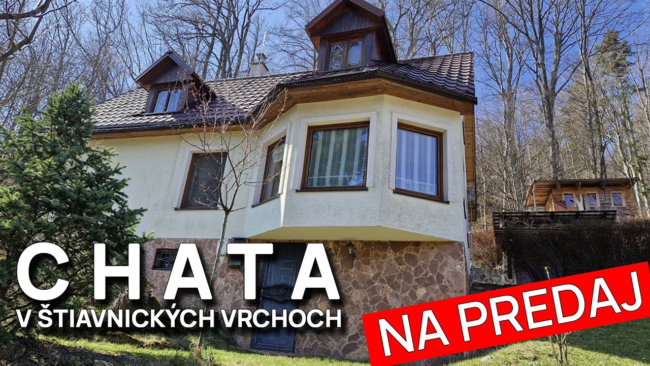 Rekreačnú chata v chránenej krajinnej oblasti Štiavnických vrchov │ CHATA NA PREDAJ