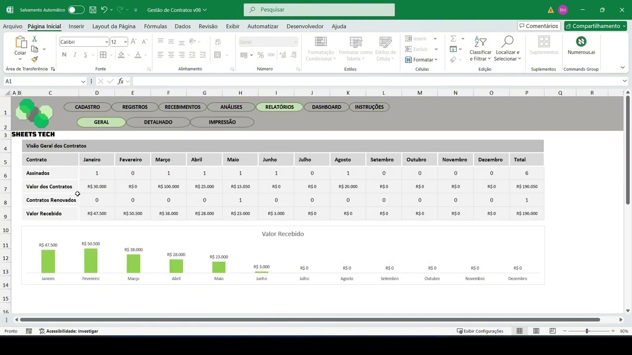 📑 Planilha para Gestão de Contratos em Excel — Controle completo e automatizado!