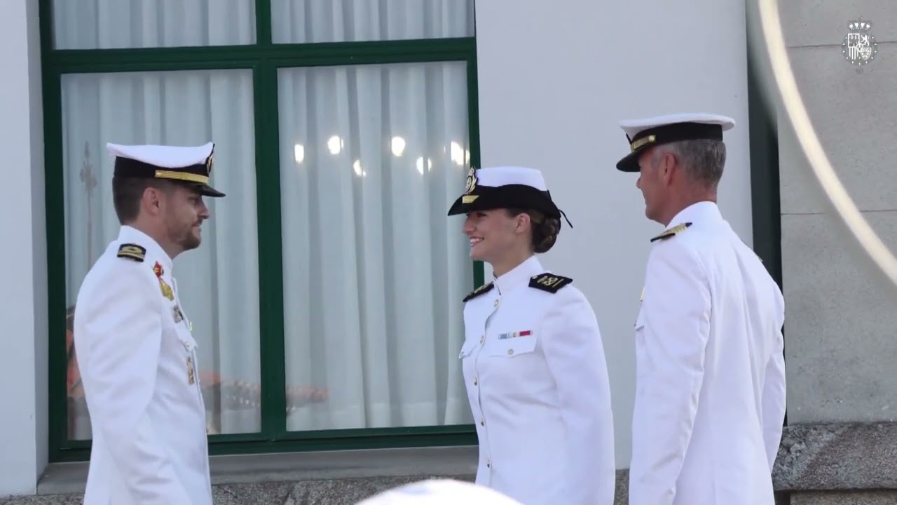 LA PRINCESA LEONOR INGRESA EN LA ACADEMIA MILITAR NAVAL 2024