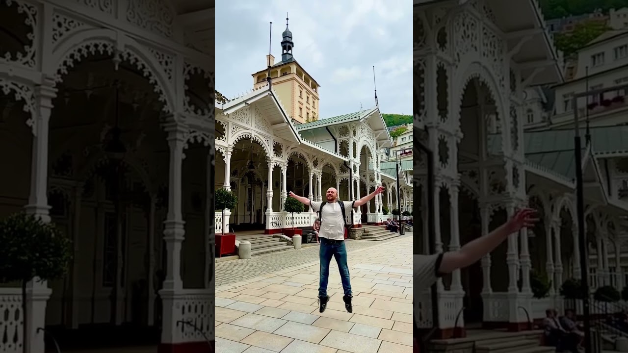 Karlovy Vary are the most famous for their colonnades with healing springs! #karlovyvary #colonnade