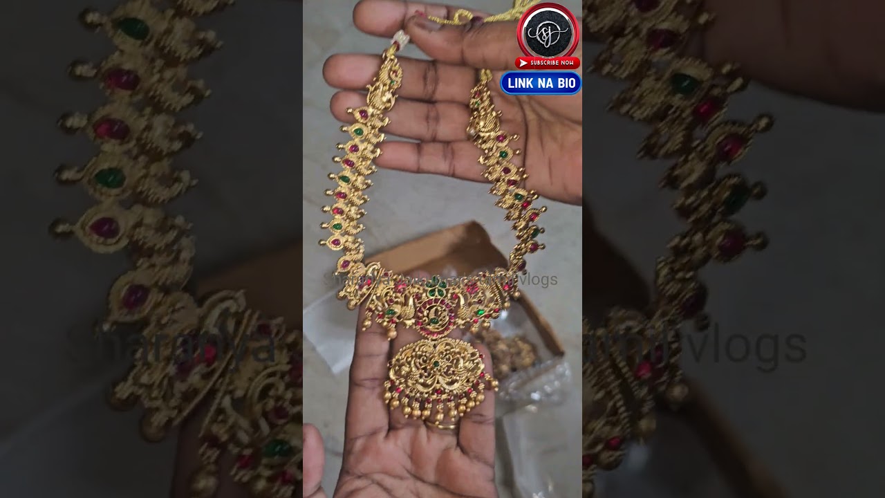 Fancy Temple Jewellery Set | Traditional South Indian Design