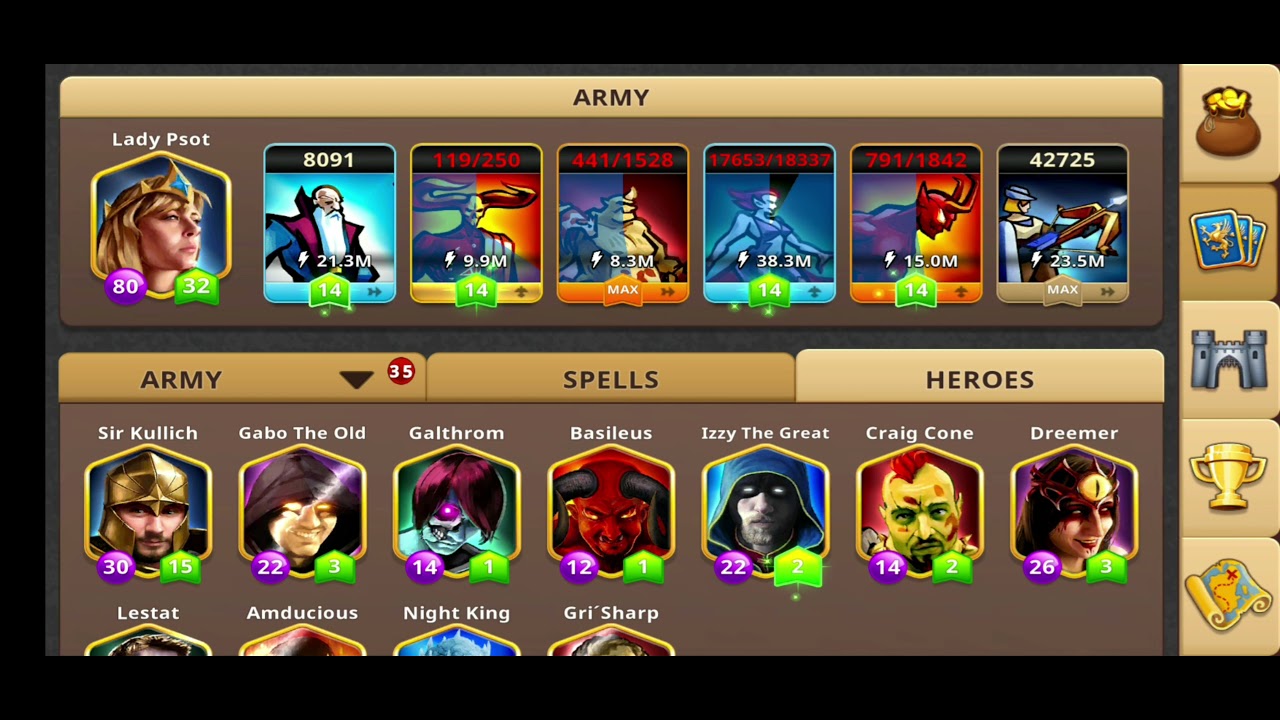 Heroes Magic War (Highest Level & Map Cleared)
